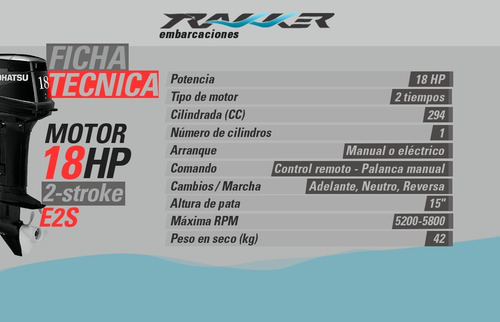 Imagen 2 de 16 de Motor Fuera De Borda Tohatsu 18 Hp Trakker