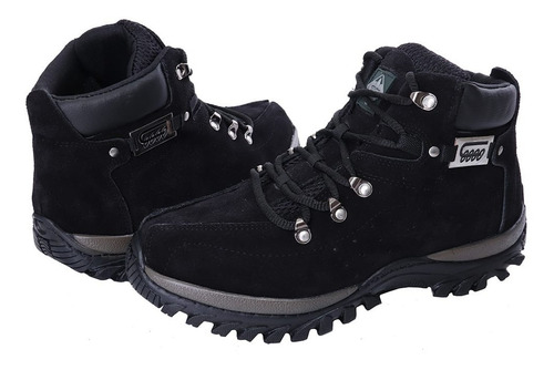 Imagem 4 de 5 de Bota Adventure Masculina Couro Legitimo Palmilha Gel