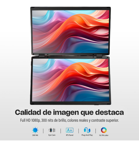 Extensor Doble Pantalla Para Notebook 15.6 Aq 60hz Win Mac