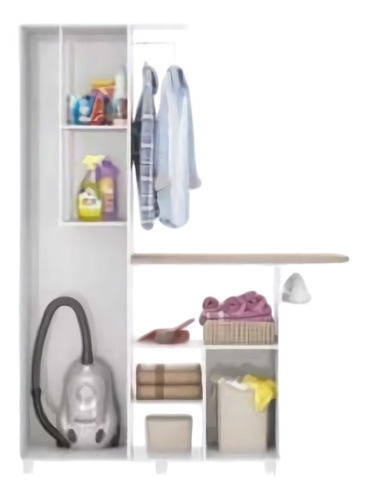 Imagen 1 de 6 de Modulo De Planchar Con Armario Modelo 2359 - Blanco Këssa Mu
