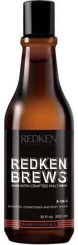 Shampoo Cuidado Personal 3 In 1 Hombre Redken Brews