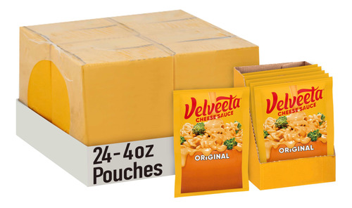 Velveeta Salsa De Queso Original (24 Bolsas, 4 Paquetes De 6