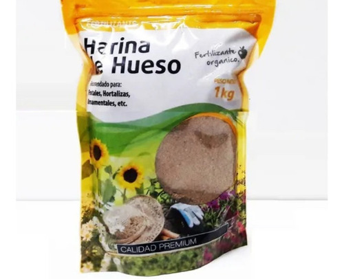 Harina De Hueso 500 Gr Fertilizante, Huertas, Macetas...