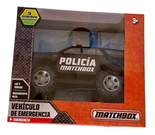 Matchbox Todoterreno Policia Luz Y Sonido