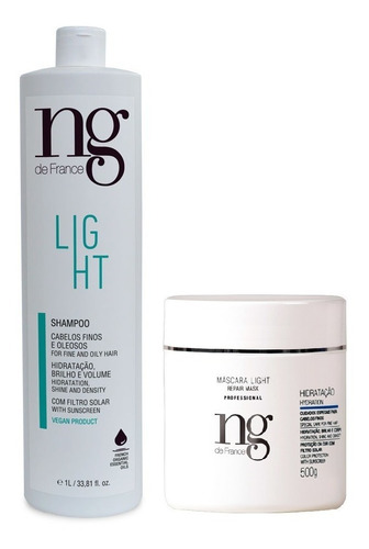 Kit Duo Ng De France Sham. Light 1l + Máscara Light 500g