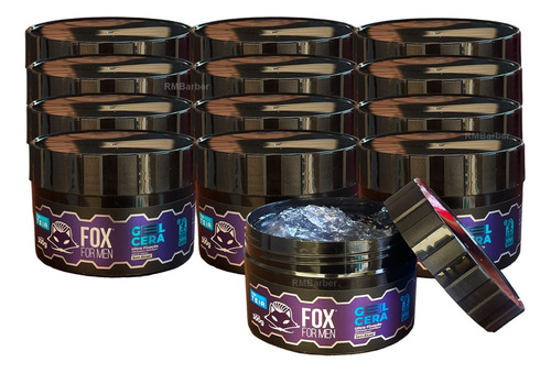 Gel Cola Para Cabelo Fox For Men Extra Forte Efeito Teia 8 U