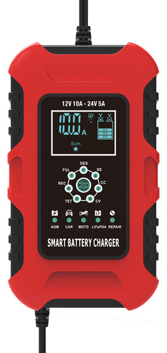12v-24v 10a Pantalla Lcd Digital Cargador De Coche Cargador