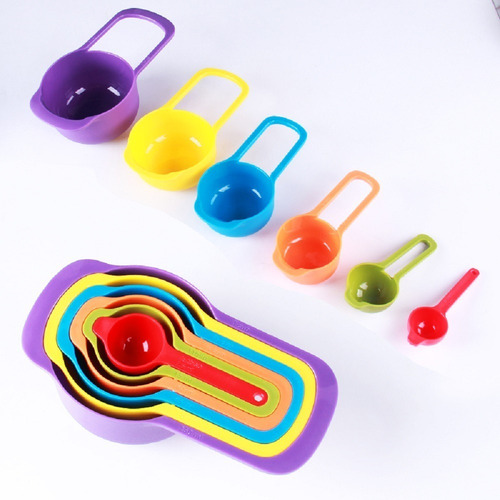 Taza Tazas Cuchara Medidora 6 Medidas Repostería Postre Tort