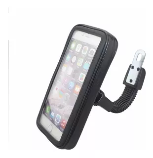 Soporte Funda Porta Gps Celular Moto Bici Impermeable Espejo