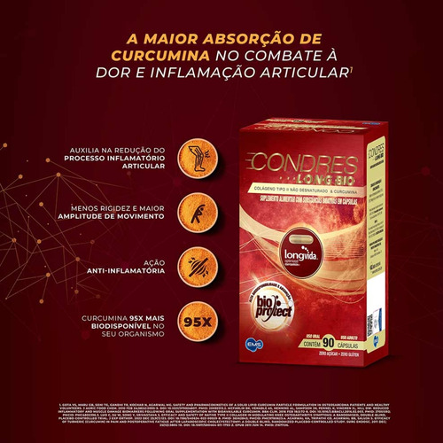 Condres Longbio Colágeno Ii 90 Cápsulas Sem Sabor