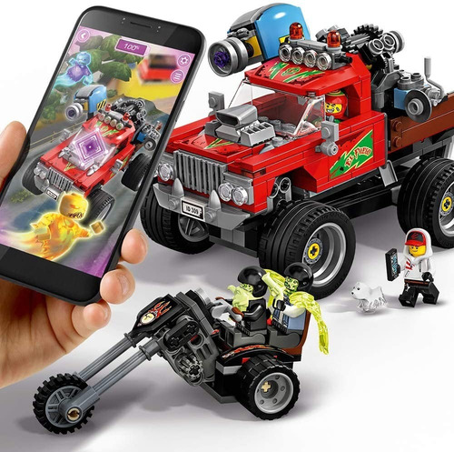Lego Hidden Side Camion Acrobatico De El Fuego 70421 Full