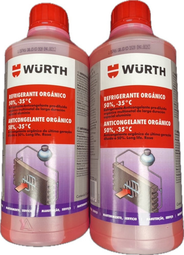 Refrigerante Würth 1 Litro Rosa