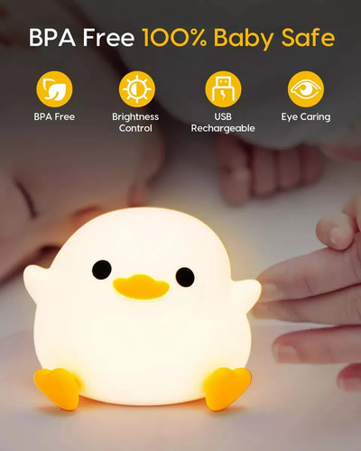 Duck Night Light Dodo, Hermosa Luz De Pato, Bebé