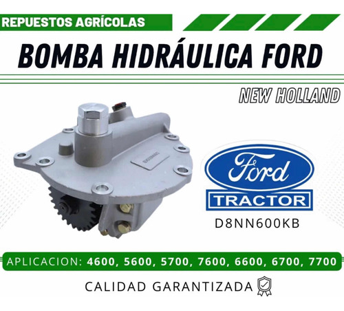 Bomba Hidráulica Tractor Ford 5600/6600/7600/7700 D8nn600kb