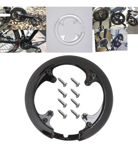 Protector De Manivela De Rueda De Cadena Protección Negro