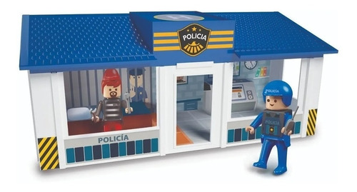 Flokys Estacion De Policia Con 2 Figuras Sharif Express