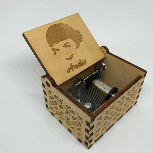 Imagen 4 de 5 de Cajas Musicales De Madera Con Manivela De Amelie