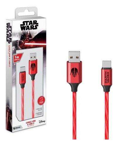 Cable Usb A Usb C Con Luz Led 1m Sw