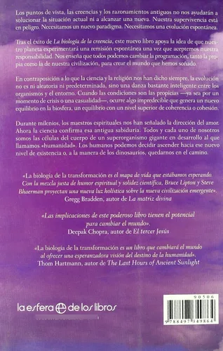 Biologia De La Transformacion Bruce H. Lipton Editorial Gaia