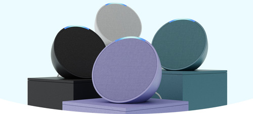 Asistente Virtual Inteligente Amazon Echo Pop Con Alexa Negro