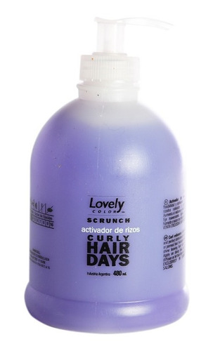 Lovely Color Scrunch Crema Peinar Para Definir Rulos Pelo 6c