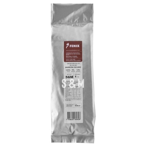 Cacao En Polvo Fenix Amargo Extra Alcalino 56m 1 Kg