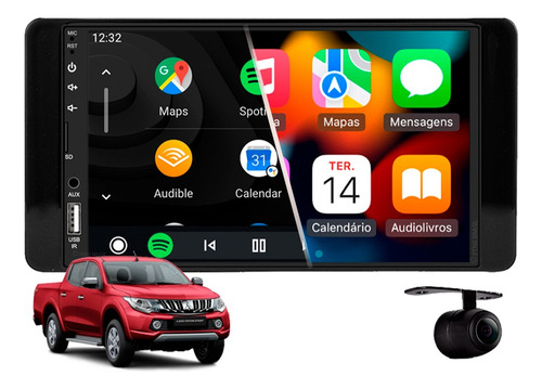 Central Multimidia Mp5 Apple Carplay Mitsubishi L200 2021