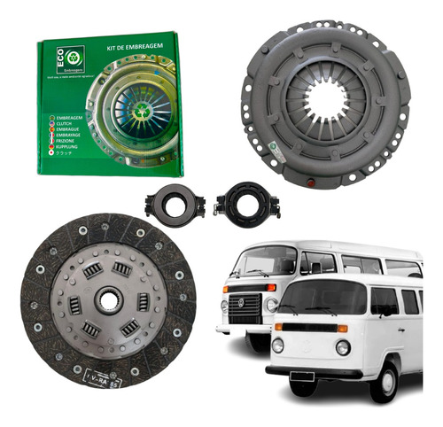 Kit Embreagem Vw Kombi Furgão 1.6l 8v Ano  2004 A 2005