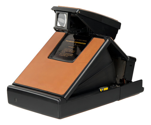 Polaroid Sx-70 Negro Modelo 2 Con Correa Y Estuche Clásico Polaroid Ever-ready