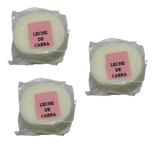 Jabon Leche De Cabra Natural 3 Unidades