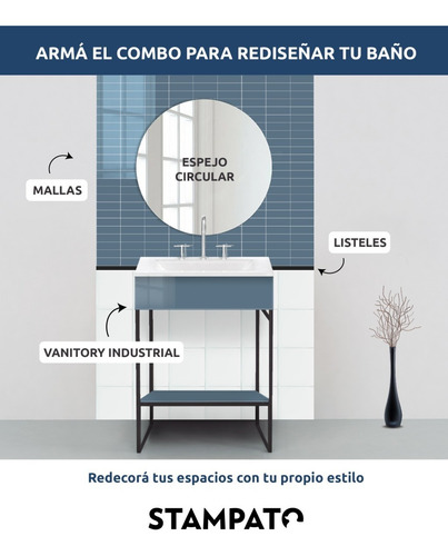 Imagen 4 de 7 de Vanitory Estilo Industrial