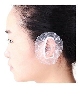 100 Unids Clear Desechable Ear Caps Ear Protector Cubre Prot