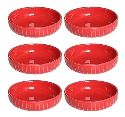 Platos - Haotop Porcelain Side Dishes Set Of 6, Appetizer, S