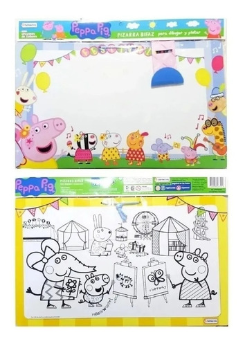 Imagen 1 de 4 de Pizarra Bifaz Para Colgar Dibujar Y Colorear Tapimovil