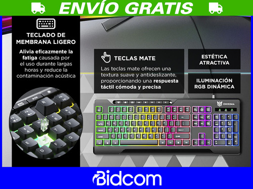Teclado Gamer Onikuma Retroiluminado Rgb A Prueba De Agua