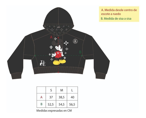 Imagen 2 de 2 de Buzo Mickey Disney Negro