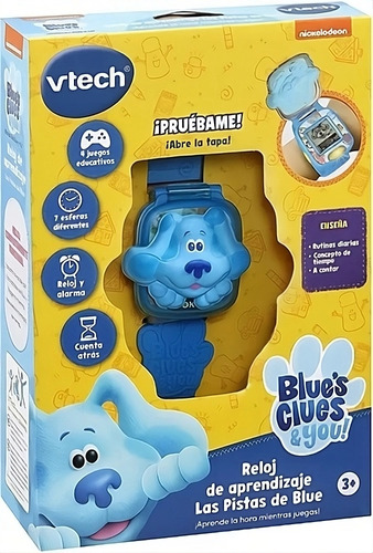 Reloj Azul Juguete Niños Las Pistas Blue Vtech Luces Sonidos