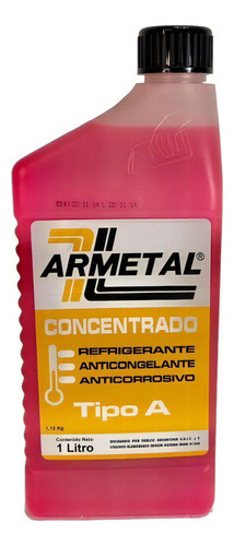 Liquido Refrigerante Armetal Organico Rojo 1 Litro