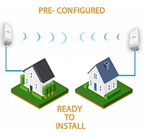 Ubiquiti Locom5 X 2 Units Bridge Kit Completo Nanostation Pr