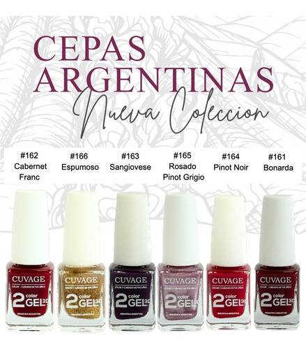Imagen 3 de 4 de Kit Esmaltes Para Uñas Gel 3d X 4 Sin Cabina Cuvage