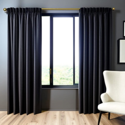 Cortina Blackout Ventana 264x213cm. Triple Capa. Premium.