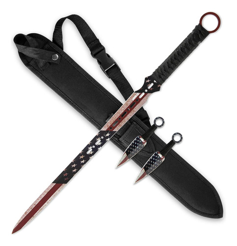 Espada Katana Táctica De Espada Ninja, Machete De Hoja Fija