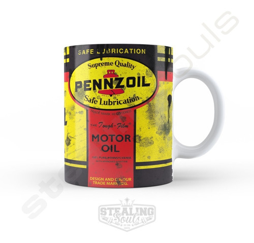 Taza De Porcelana Fierrera - Pennzoil #03 | Oil - Aceite