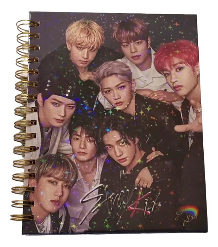 Cuaderno Stray Kids Holográfico K-pop Anime Agenda K-poper