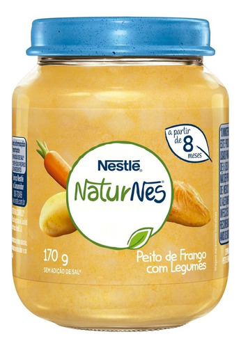 Sopinha Peito de Frango com Legumes Naturnes Vidro 170g