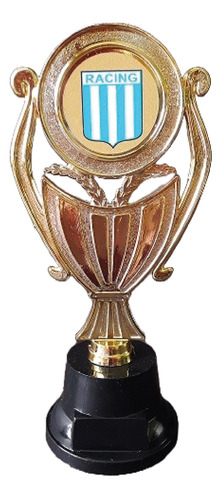 Trofeo Plástico Copa Plana Racing Fútbol 18cm Souvenir