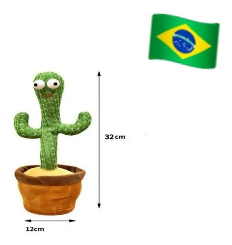 Imagem 2 de 7 de Cactos Dançante E Falante Toca Música Repete A Fala E Dança
