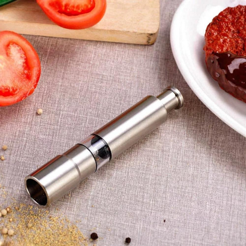 Dispenser De Sal Fino Para Temperar Pratos Em Casa Aço Inox