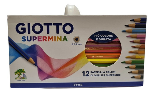 Lapices De Madera Giotto Supermina 12 Colores