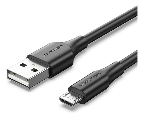 Cabo Micro Usb V8 Celular Android Carga Rápida 2m Vention Cor Preto